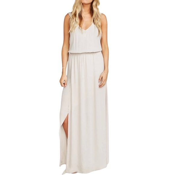 Show Me Your Mumu Kendall Sleeveless Chiffon Maxi‎ Bridesmaid Formal Dress - Picture 1 of 8